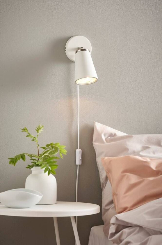 vegglampe Hvit