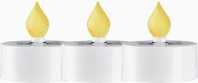 solcelle LED Telys Saul 3-pakk. 479-93