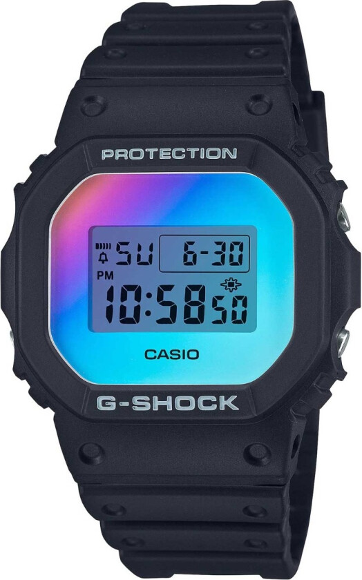 G-Shock Skeleton Iridescent Limited DW-5600SR-1ER - Digital - Sort - Herreklokker - Resin - Mineral
