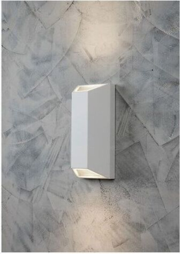 AIRAM Veggarmatur Sala Double IP44 2XGU10 GLC Hvit