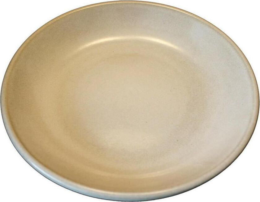 Tallerken Dyb 21cm - Sandfarget Stentøy