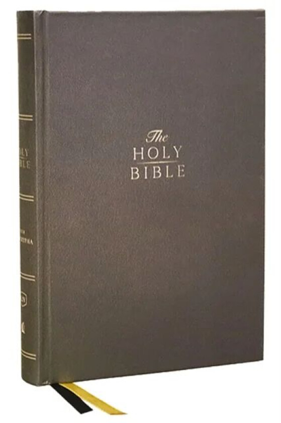 KJV Holy Bible with Apocrypha and 73,000 Center-Column Cross References, Hardcover, Red Letter, Comf av Thomas Nelson