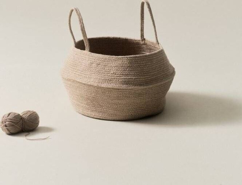 oppbevaringskurv diameter 40 cm Naturhvit