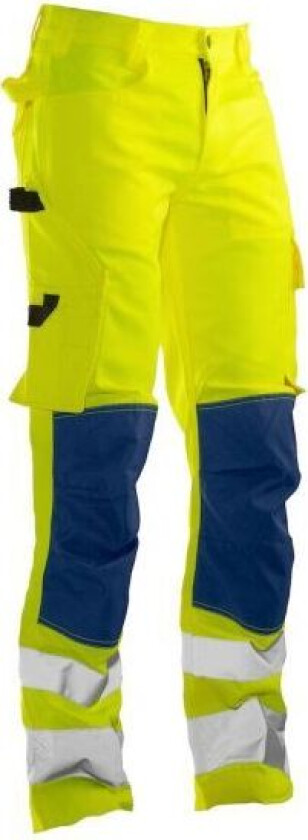 2378 Arbeidsbukse gul/marineblå, varsel, klasse 2 Gul / Marineblå