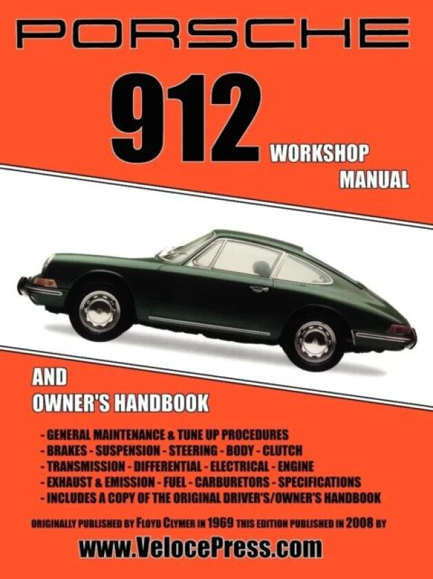 Porsche 912 Workshop Manual 1965-1968 av Floyd Clymer