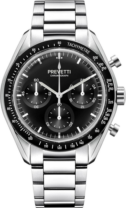 Urbane Chronograph PR2501 - Kvarts - Sølv - Herreklokker - Rustfritt stål - ledd m/pin - Mineral