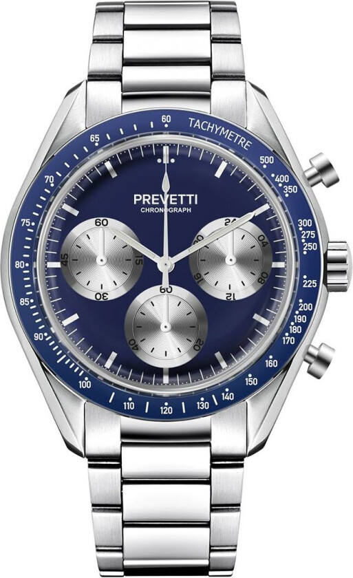 Urbane Chronograph PR2504 - Kvarts - Sølv - Herreklokker - Rustfritt stål - ledd m/pin - Mineral
