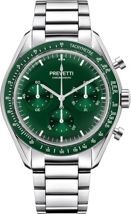 Urbane Chronograph PR2505 - Kvarts - Sølv - Herreklokker - Rustfritt stål - ledd m/pin - Mineral