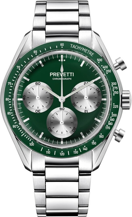 Urbane Chronograph PR2506 - Kvarts - Sølv - Herreklokker - Rustfritt stål - ledd m/pin - Mineral