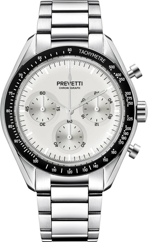 Urbane Chronograph PR2507 - Kvarts - Sølv - Herreklokker - Rustfritt stål - ledd m/pin - Mineral