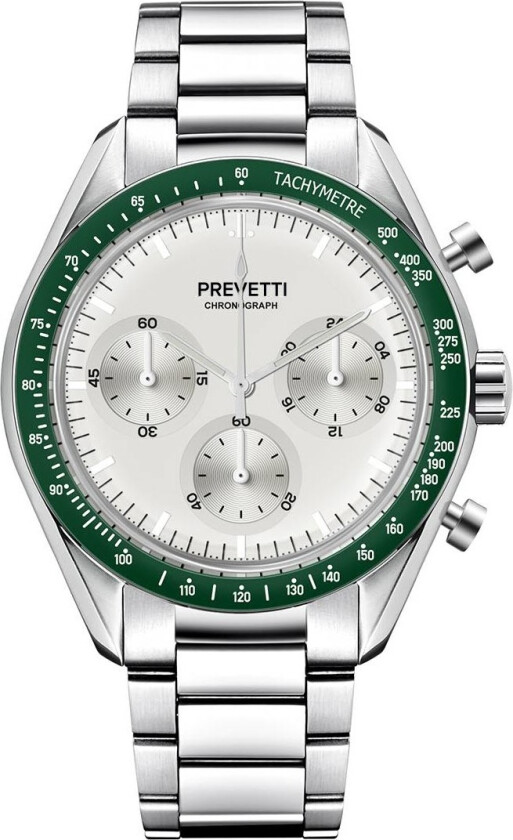 Urbane Chronograph PR2508 - Kvarts - Sølv - Herreklokker - Rustfritt stål - ledd m/pin - Mineral