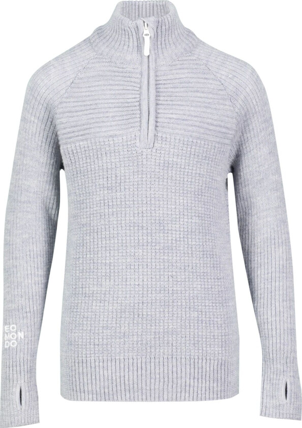 Narvik Wool Sweater, ullgenser, barn og junior GREY MELANGE