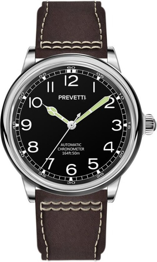 Traditions Automatic Chronometer PR2605 - Automatisk - Sølv - Herreklokker - Skinn - Mineral