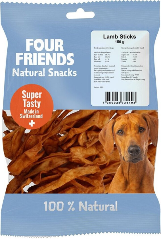 FourFriends Dog Natural Snacks Lamb Sticks (150 g)