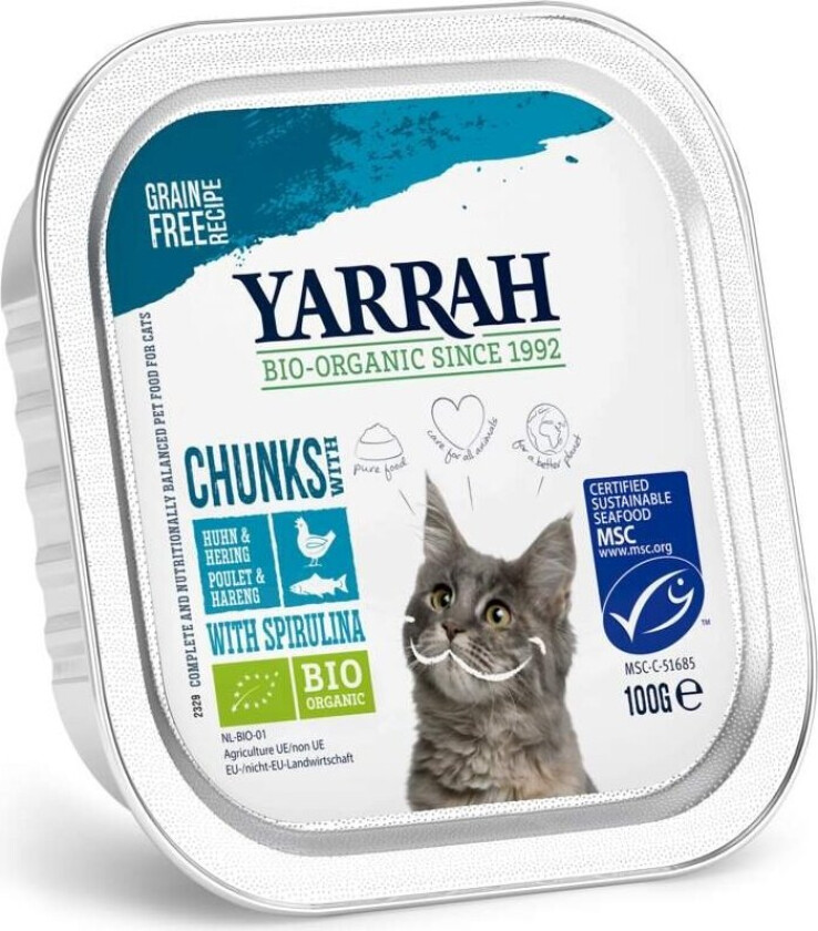 Yarrah Organic Cat Fish Chunks Grain Free