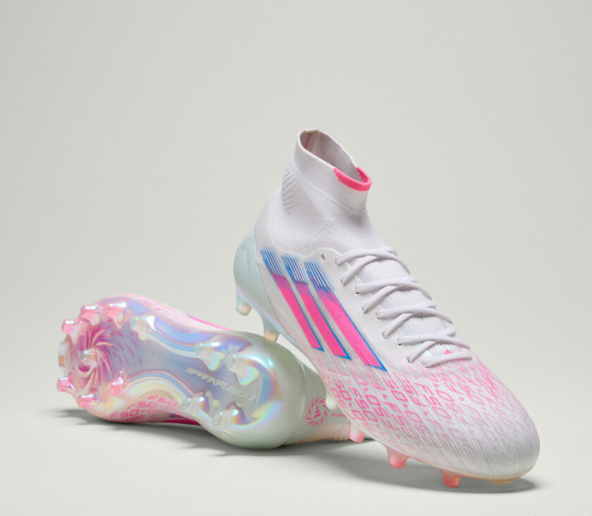 F50 Sparkfusion Elite Mid Cut Elite FG/AG Trinity - Fottøy Hvit/Lucid Pink LIMITED EDITION, størrelse 36
