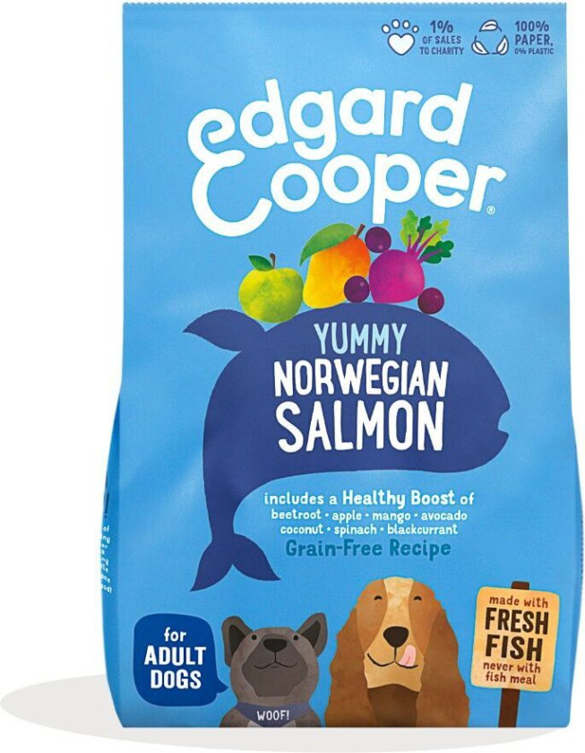 Edgard & Cooper Dog Adult Grain-Free Laks (2,5 kg)