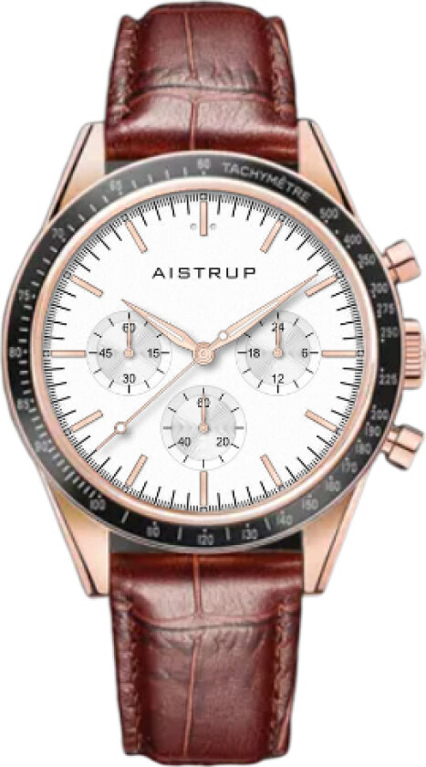 Classic Sapphire Chronograph AIW8702 - Kvarts - Rosegull - Herreklokker - Skinn - Safir