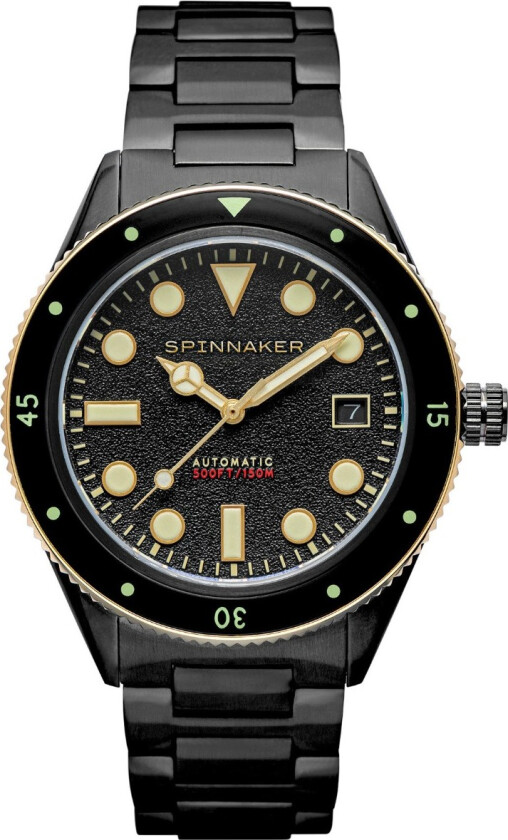 Cahill Onyx Automatic SP-5075-33 - Automatisk - Sort - Herreklokker - Rustfritt stål - ledd m/pin - Safir