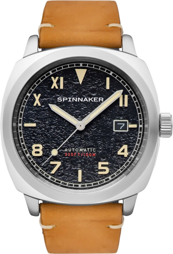Hull California Granite Black Automatic SP-5071-01 - Automatisk - Sølv - Herreklokker - Skinn - Mineral