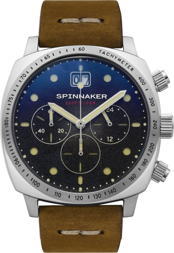 Hull Chronograph Fumée Black SP-5068-01 - Kvarts - Sølv - Herreklokker - Skinn - Mineral
