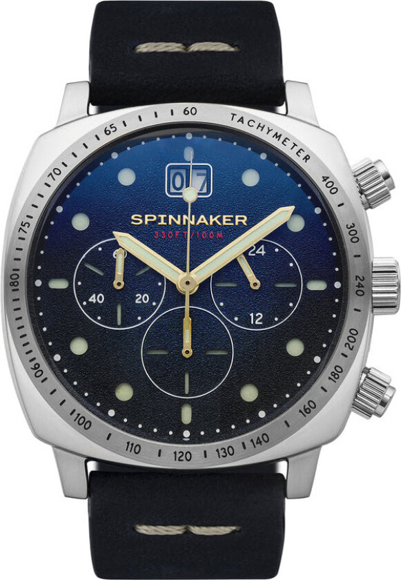 Hull Chronograph Lapis SP-5068-03 - Kvarts - Sølv - Herreklokker - Skinn - Mineral