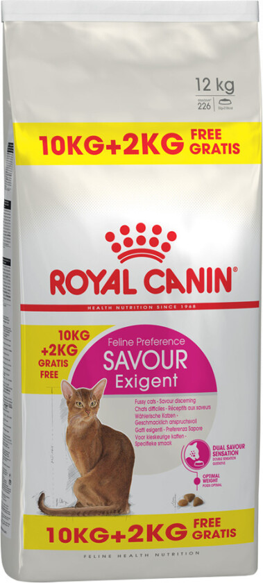 10 + 2 kg gratis! 12 kg Royal Canin Feline - Exigent