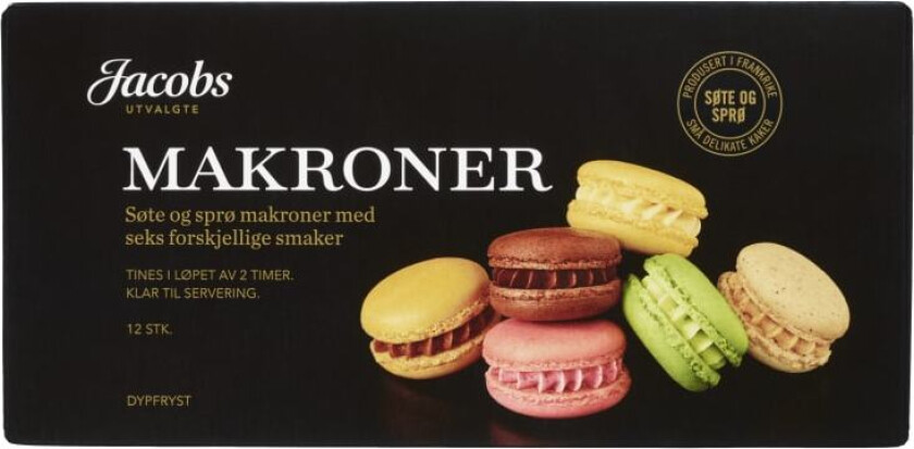 Makroner Franske 12stk 144g