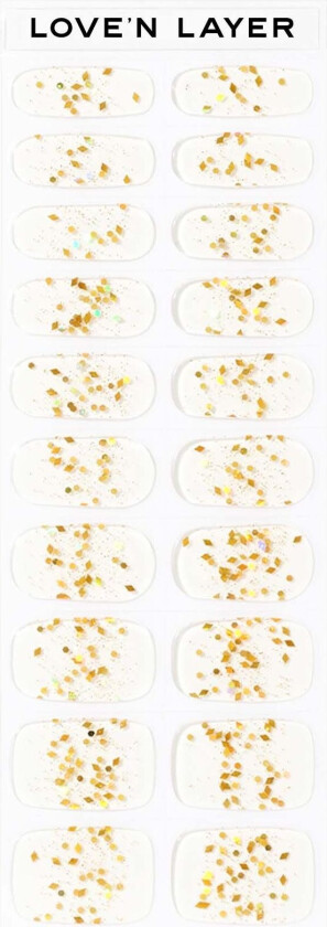 Love Note Funky Sparkle Gold