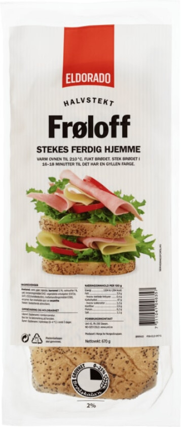 Frøloff Lettstekt 670g