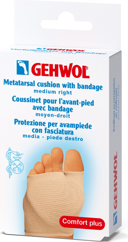 Metatarsal Cushion w/bandage – høyre, Medium, 1 stk.