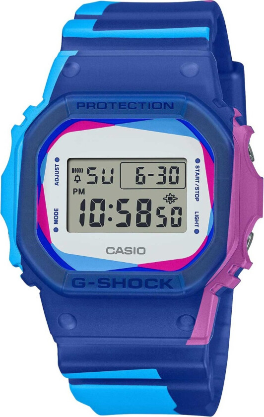 G-Shock Limited DWE-5600PR-2ER - Digital - Blå - Herreklokker - Resin - Mineral