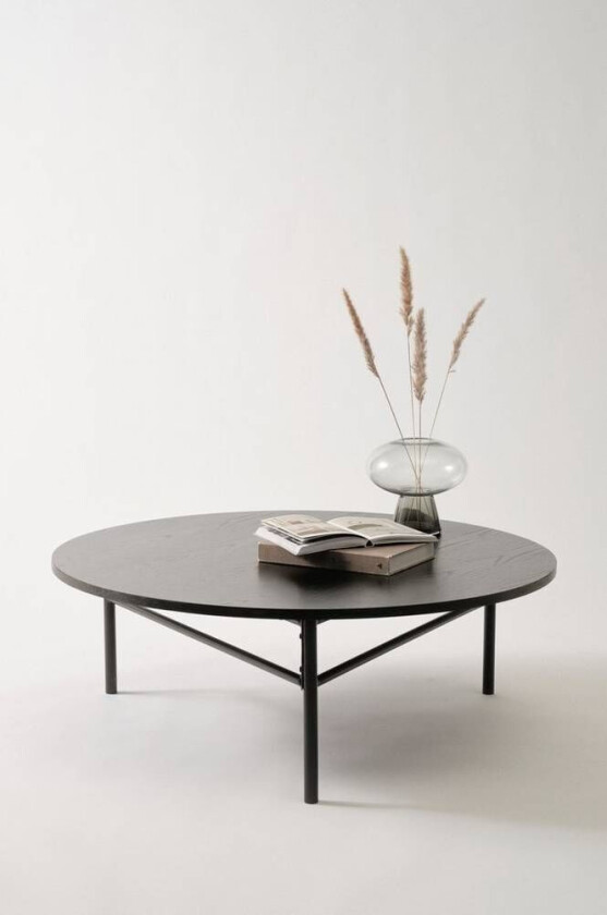 VALLEY sofabord Ø 100 cm Black mdf / metall