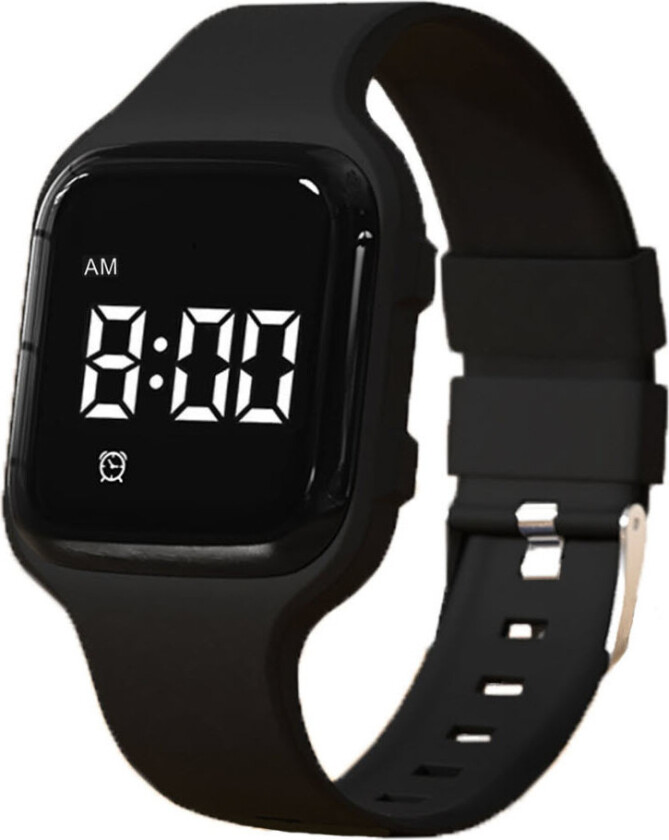 Vibrating Reminder Watch FIBEX15V01 - Digital - Sort - Unisex - Silikon -