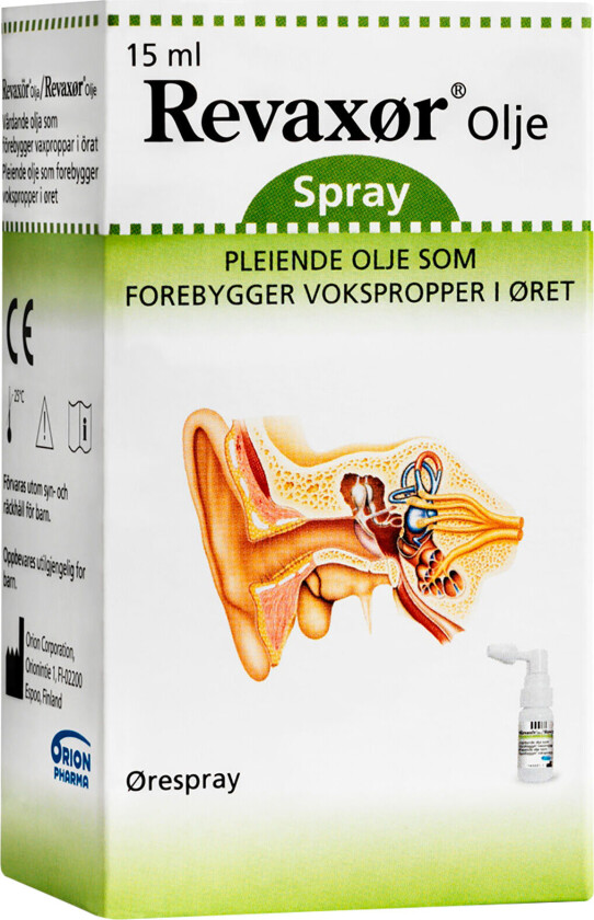 Forebyggende øreolje, 15 ml, spray