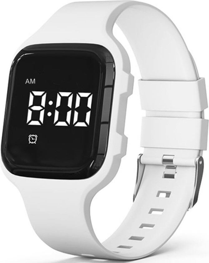 Vibrating Reminder Watch FIBEX15V09 - Digital - Hvit - Unisex - Silikon -
