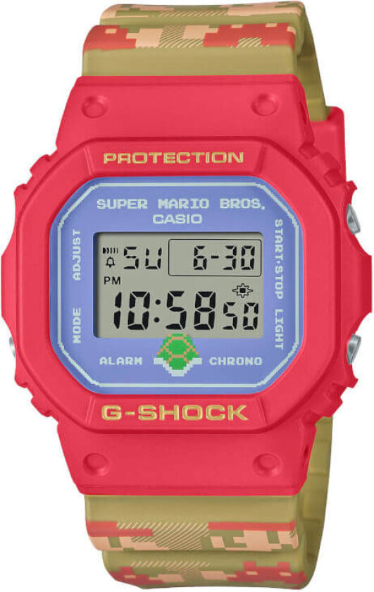 G-Shock Super Mario Bros Limited Edition DW-5600SMB-4ER - Digital - Brun - Herreklokker - Resin - Mineral