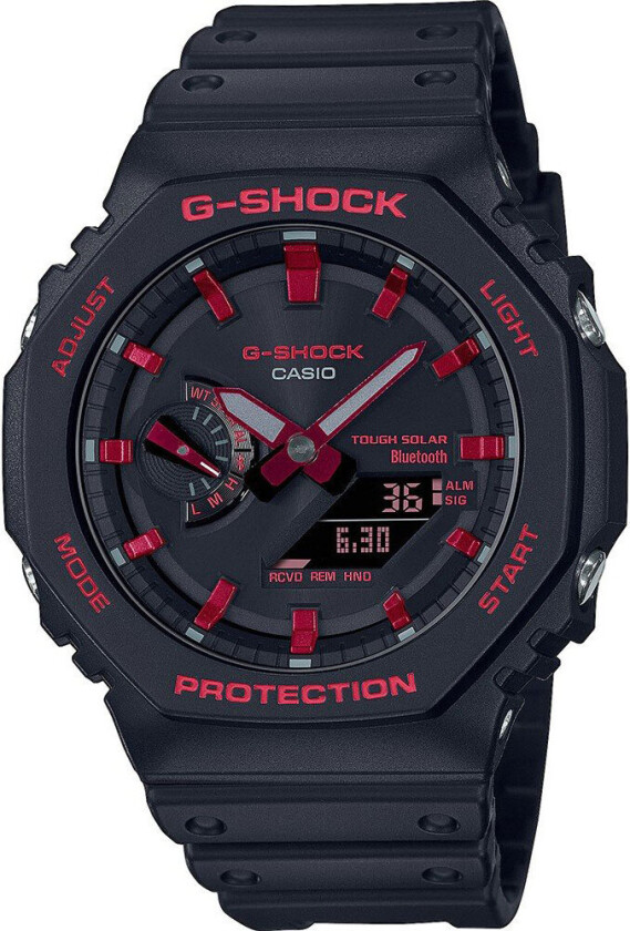 G-Shock CasiOak Classic Ignite Limited GA-B2100BNR-1AER - Anadigi - Sort - Herreklokker - Resin - Mineral