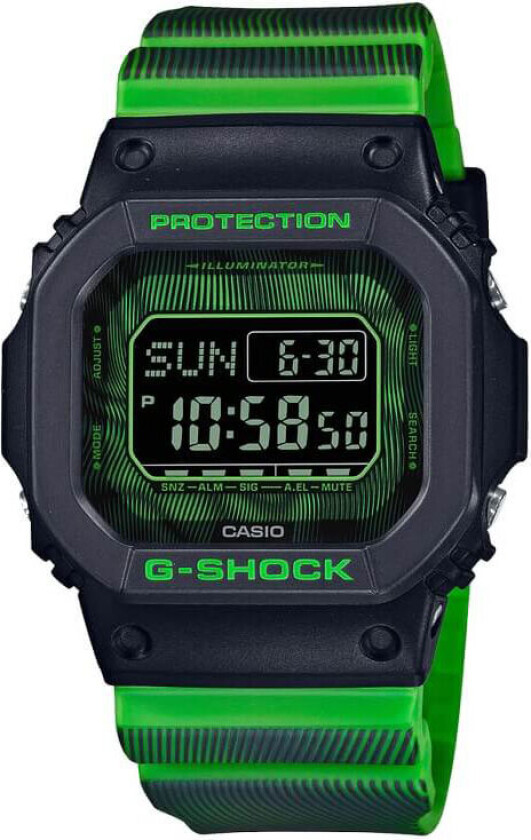 G-Shock DW-D5600TD-3ER - Digital - Sort - Herreklokker - Resin - Mineral
