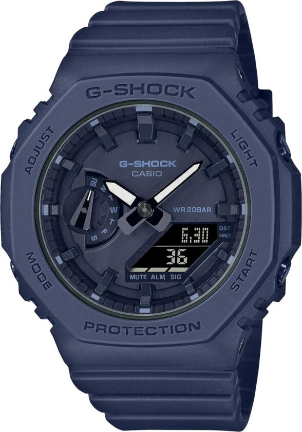 G-Shock GMA-S2100BA-2A1ER - Anadigi - Blå - Dameklokker - Resin - Mineral