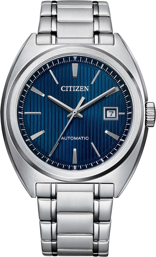 Mechanical NJ0100-71L - Automatisk - Sølv - Herreklokker - Rustfritt stål - ledd m/pin - Mineral
