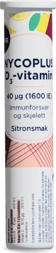 D3-vitamin 40 µg, Sitron, 20 brusetabletter