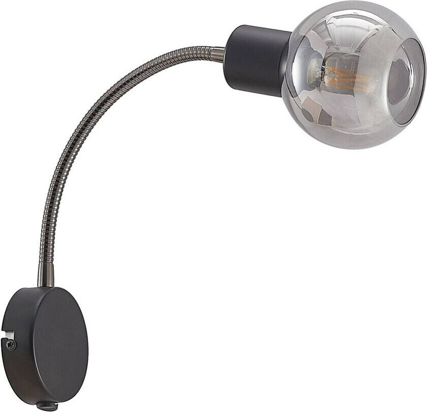 Lioma vegglampe med fleksibel arm, svart