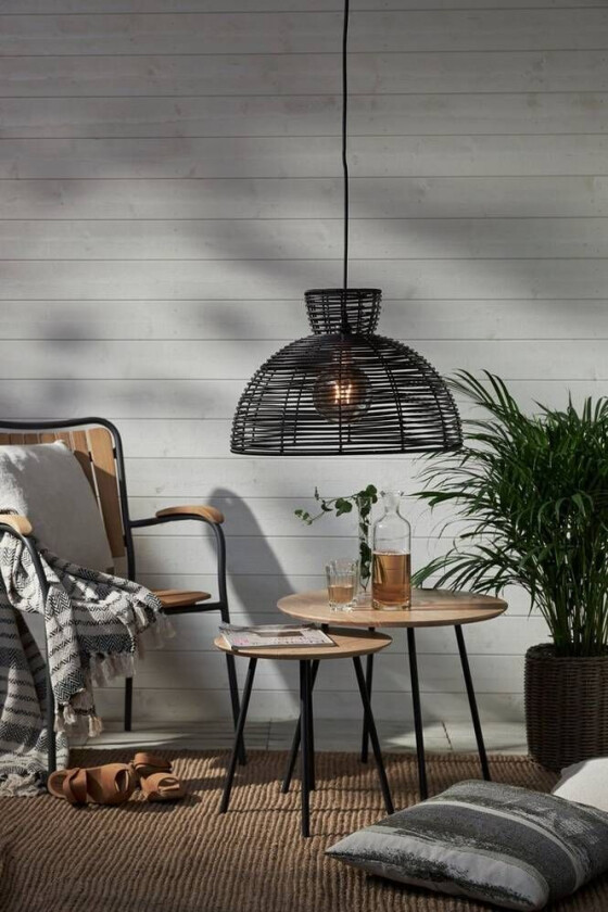 Bilde av Lampeskjerm Runde 32 cm Svart