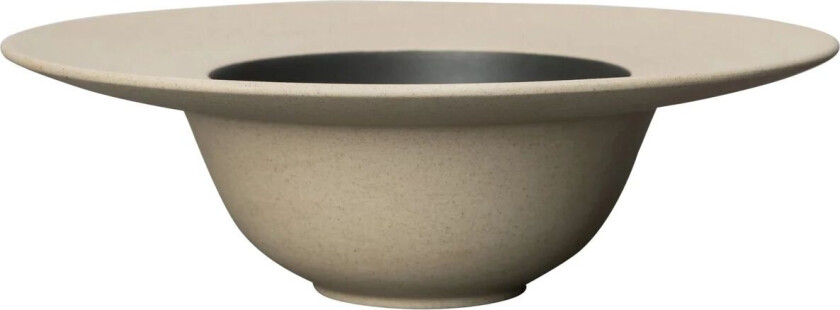 Fumiko suppetallerken Beige-svart