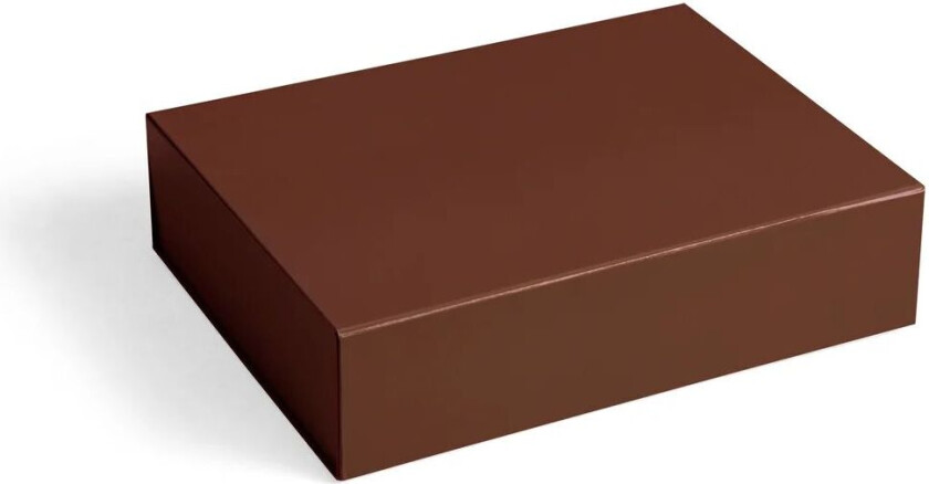 Colour Storage S boks med lokk 25,5 x 33 cm Milk chocolate