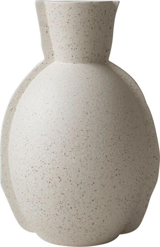 Edge vase H30 cm Creme dot