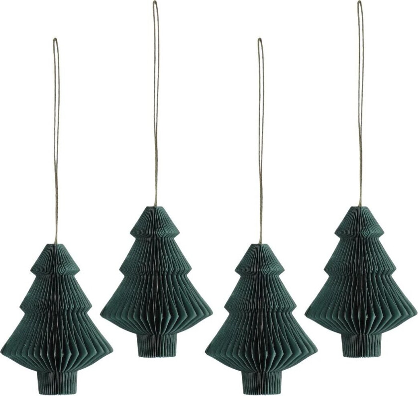 Tree juletrekuler 4-pakning Forest Green