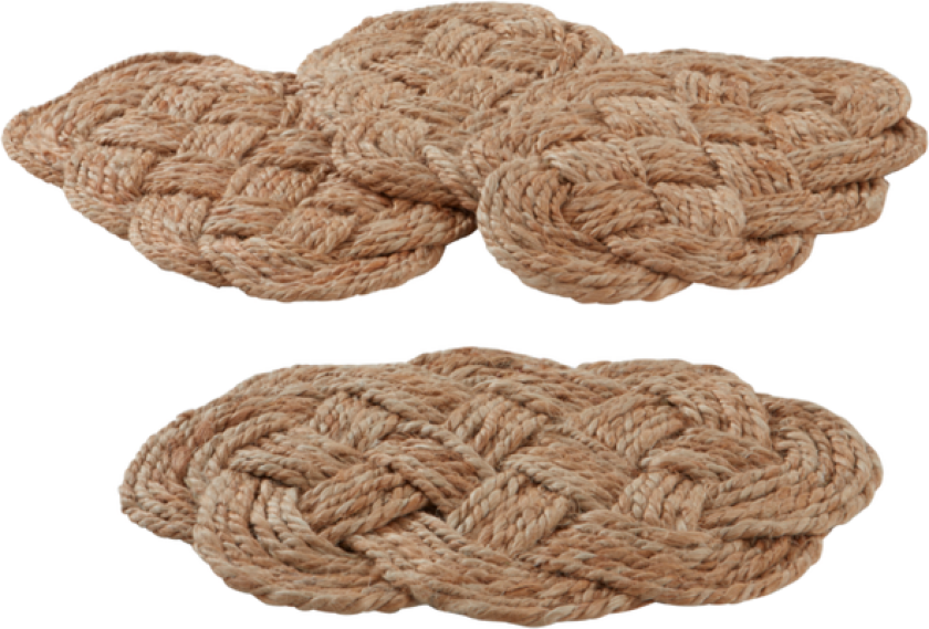 SICILY bordbrikke 4-pk Natur