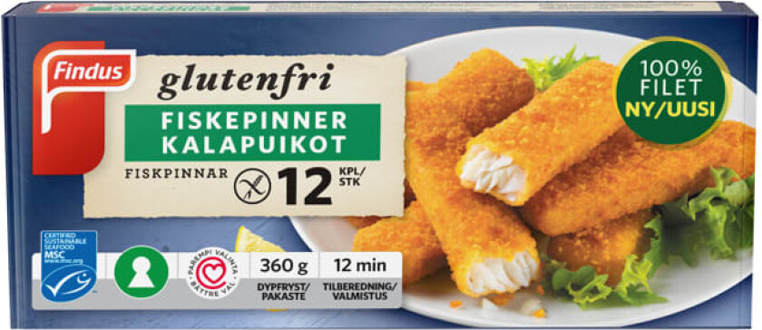 Fiskepinner glutenfri 360g